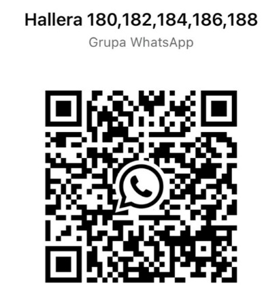 Kod QR do grupy WhatsApp HALLERA 180, 182, 184, 186, 188